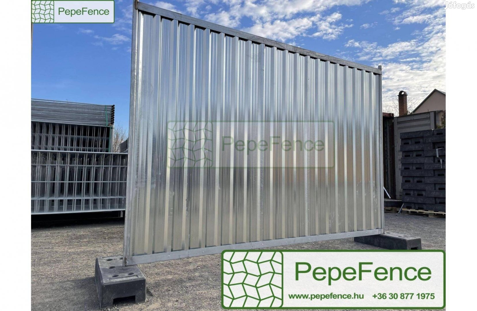 Pepefence - Új Mobilkerítés, Mobil kerítés 2x2,8m, Mobilkordon, Kordon