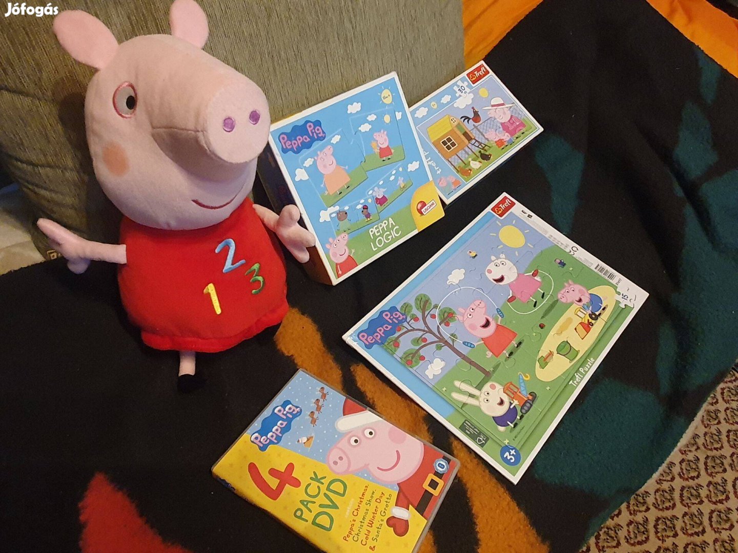 Peppa Malac Logic párosító játék, puzzle, plüss, DVD