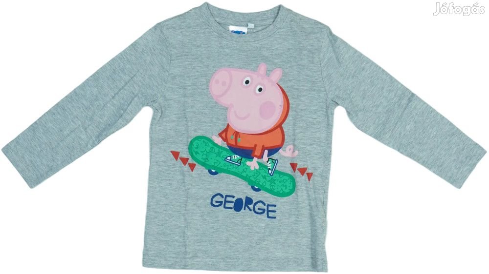Peppa Pig Új (címkés) Fiú Hosszú ujjú felső (Méret: 110)