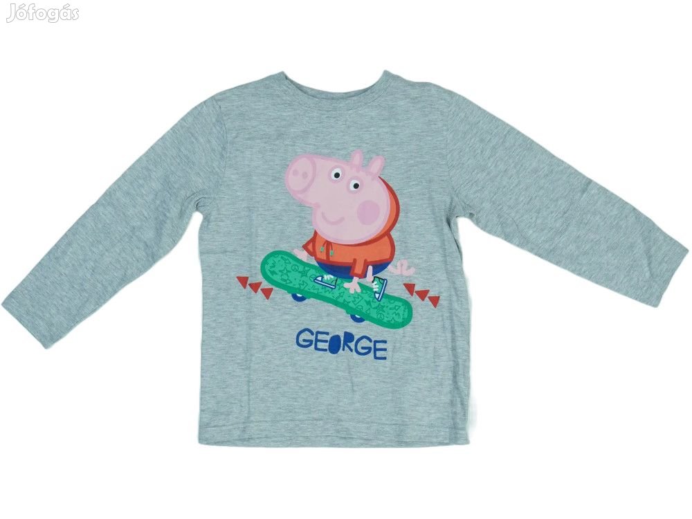 Peppa Pig Új (címkés) Fiú Hosszú ujjú felső (Méret: 116)