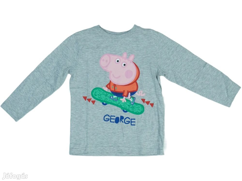 Peppa Pig Új (címkés) Fiú Hosszú ujjú felső (Méret: 116)