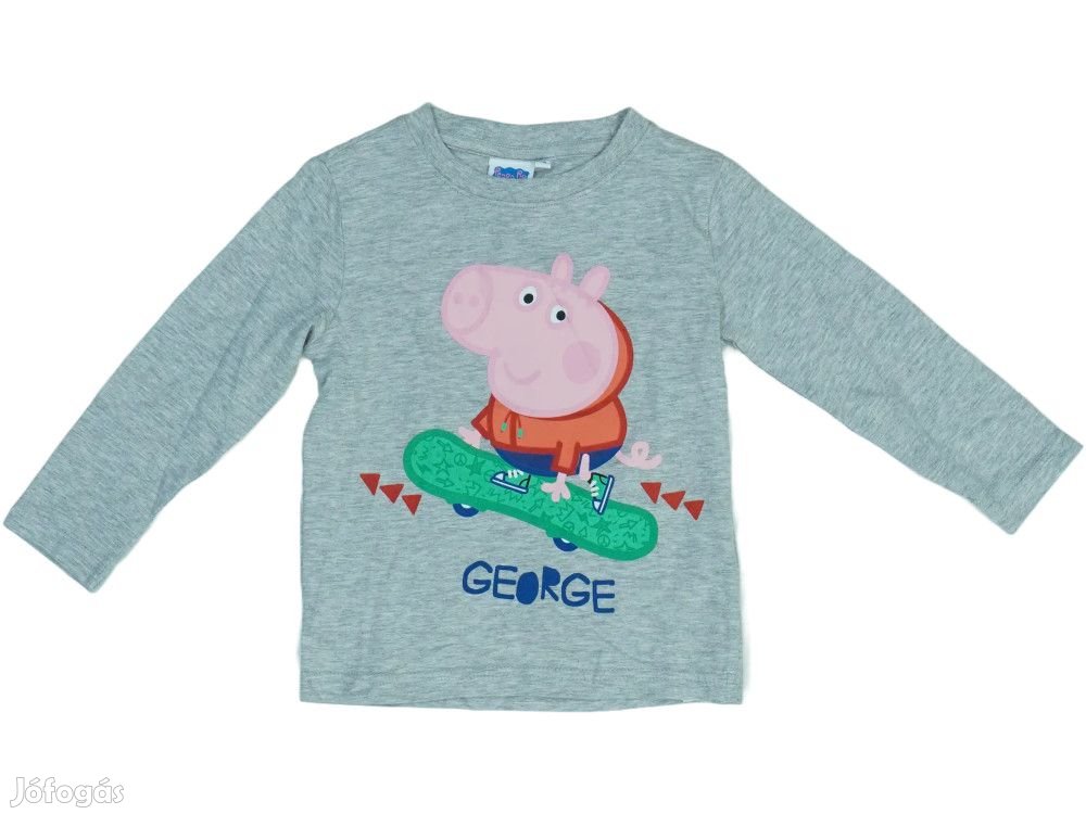 Peppa Pig Új (címkés) Fiú Hosszú ujjú felső (Méret: 98)