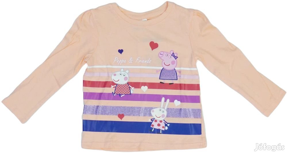 Peppa Pig Új (címkés) Lány Hosszú ujjú felső (Méret: 104)