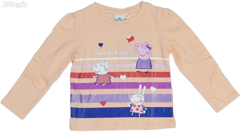 Peppa Pig Új (címkés) Lány Hosszú ujjú felső (Méret: 98)