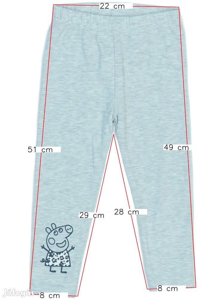 Peppa Pig Új (címkés) Lány Leggings (Méret: 98)