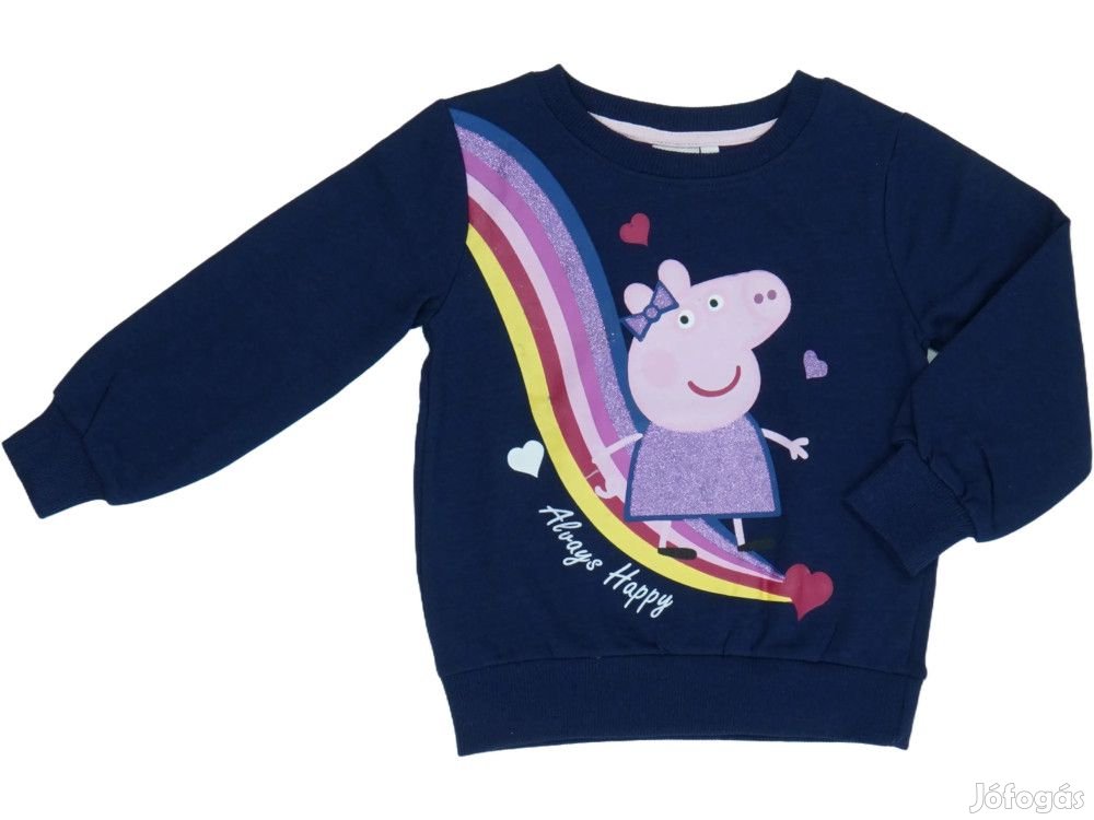 Peppa Pig Új (címkés) Lány Pulóver (Méret: 116)
