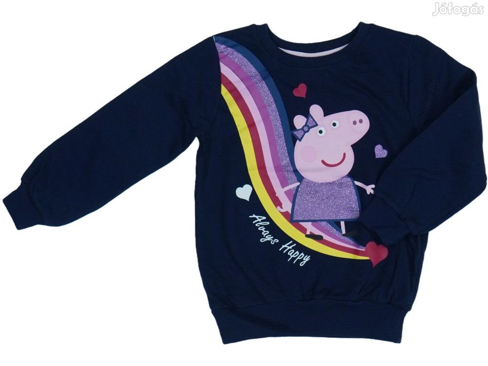 Peppa Pig Új (címkés) Lány Pulóver (Méret: 122)