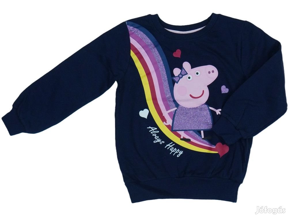 Peppa Pig Új (címkés) Lány Pulóver (Méret: 122)