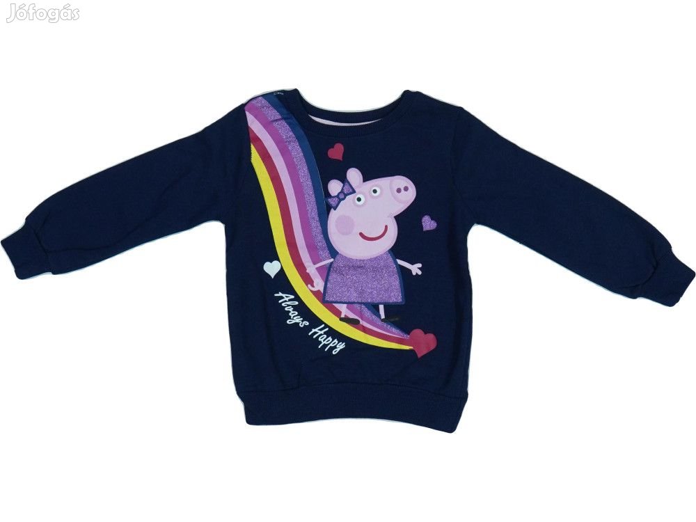 Peppa Pig Új (hibás) Lány Pulóver (Méret: 110)