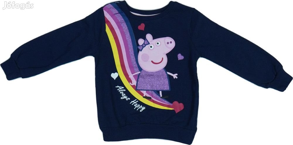 Peppa Pig Új (hibás) Lány Pulóver (Méret: 110)
