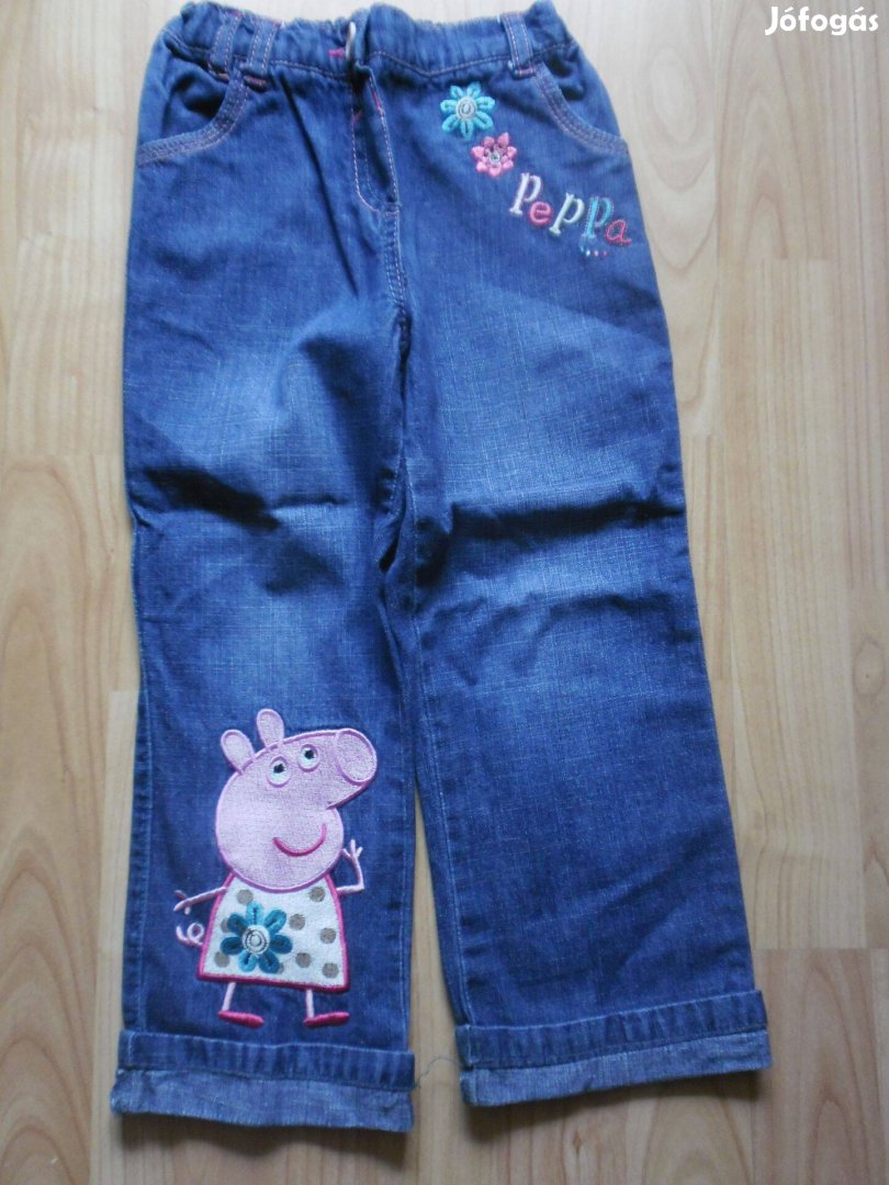Peppa Pig vékony farmer nadrág 3-4 éves gyerekre