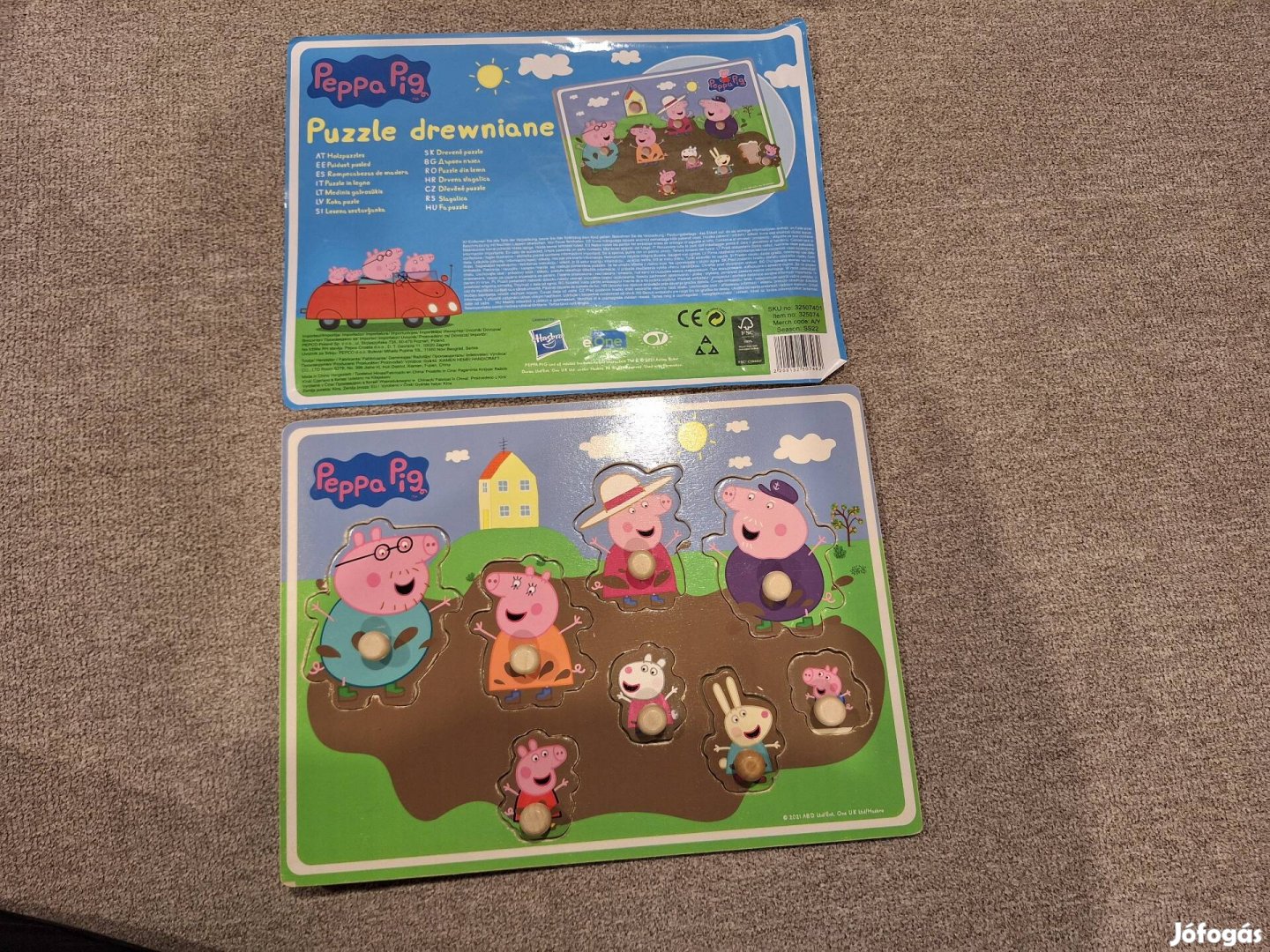 Peppa malac fa kirakó, 8 db-os, 2 éves kortól