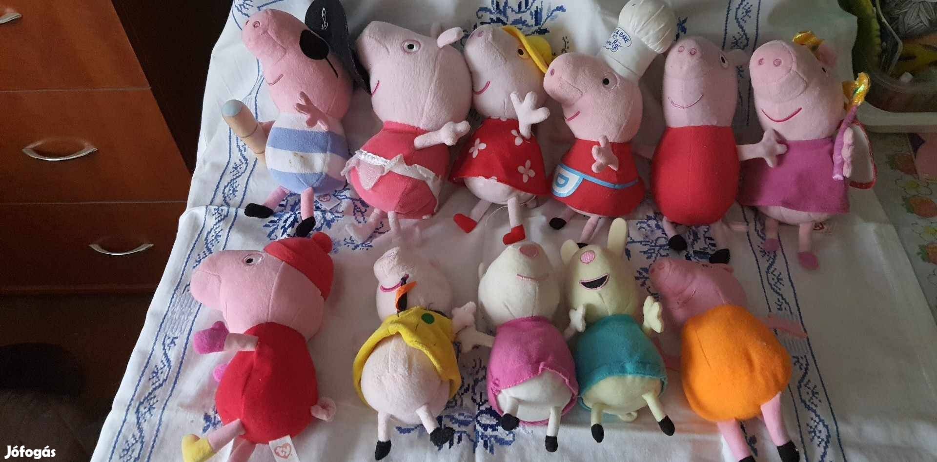 Peppa malac plüss figura csomag gyűjtemény ( 11 darab együtt )