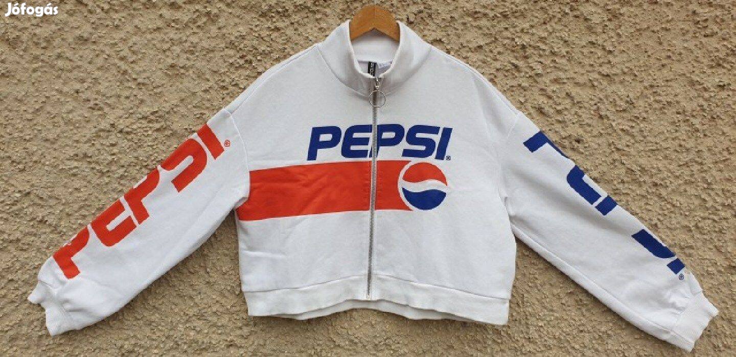 Pepsi (Divided) fehér alapú női rövid fazonú felső. Méret: XL
