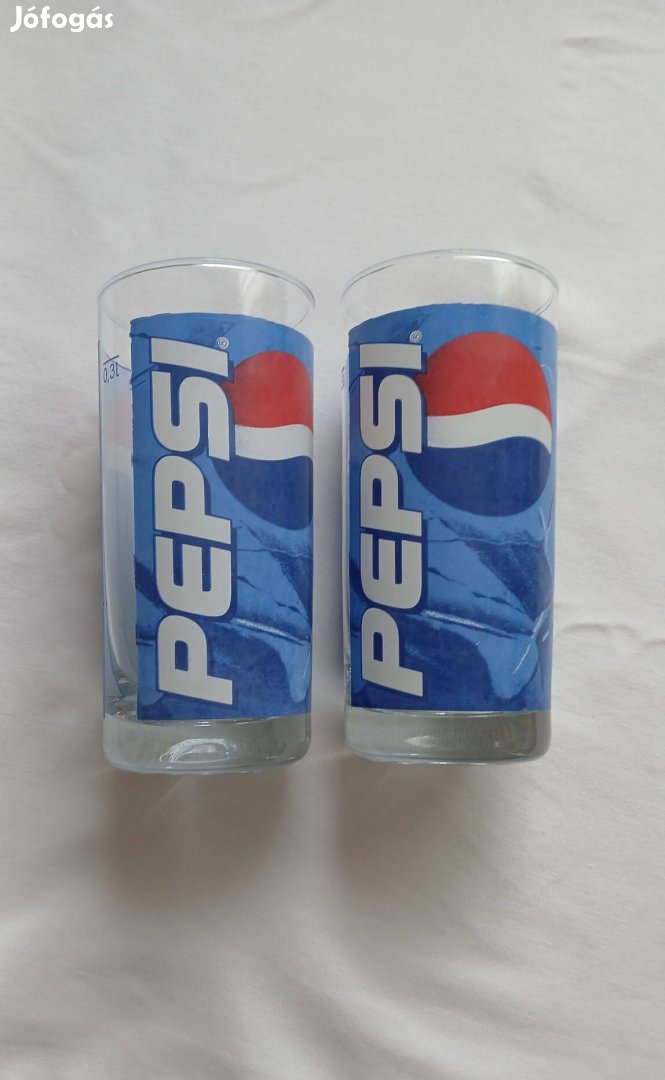 Pepsi üvegpohár szett vadonatúj