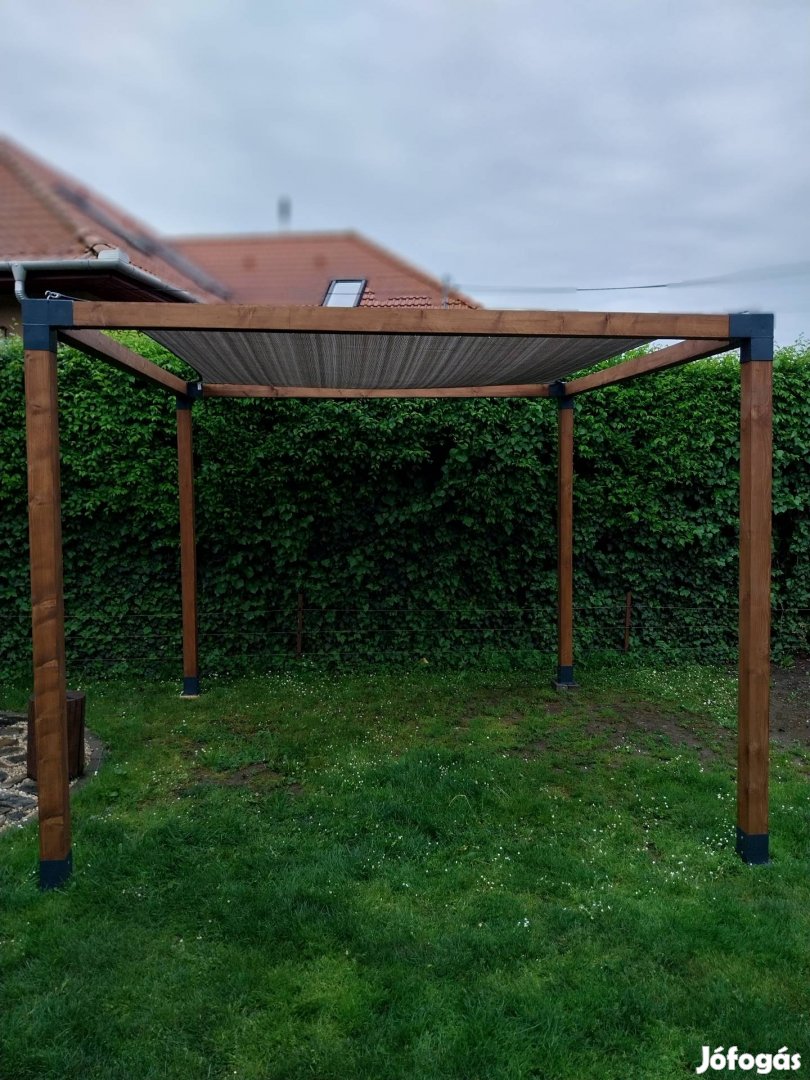 Pergola fa, kerti pihenő