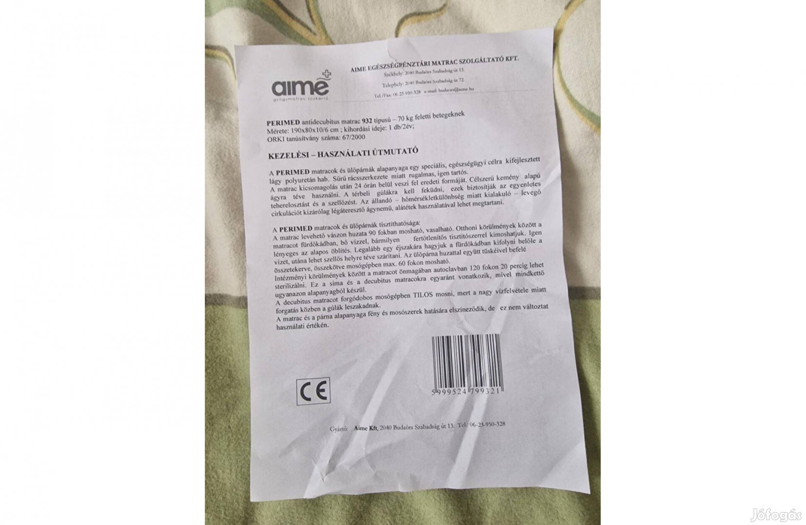 Perimed antidecubitus matrac