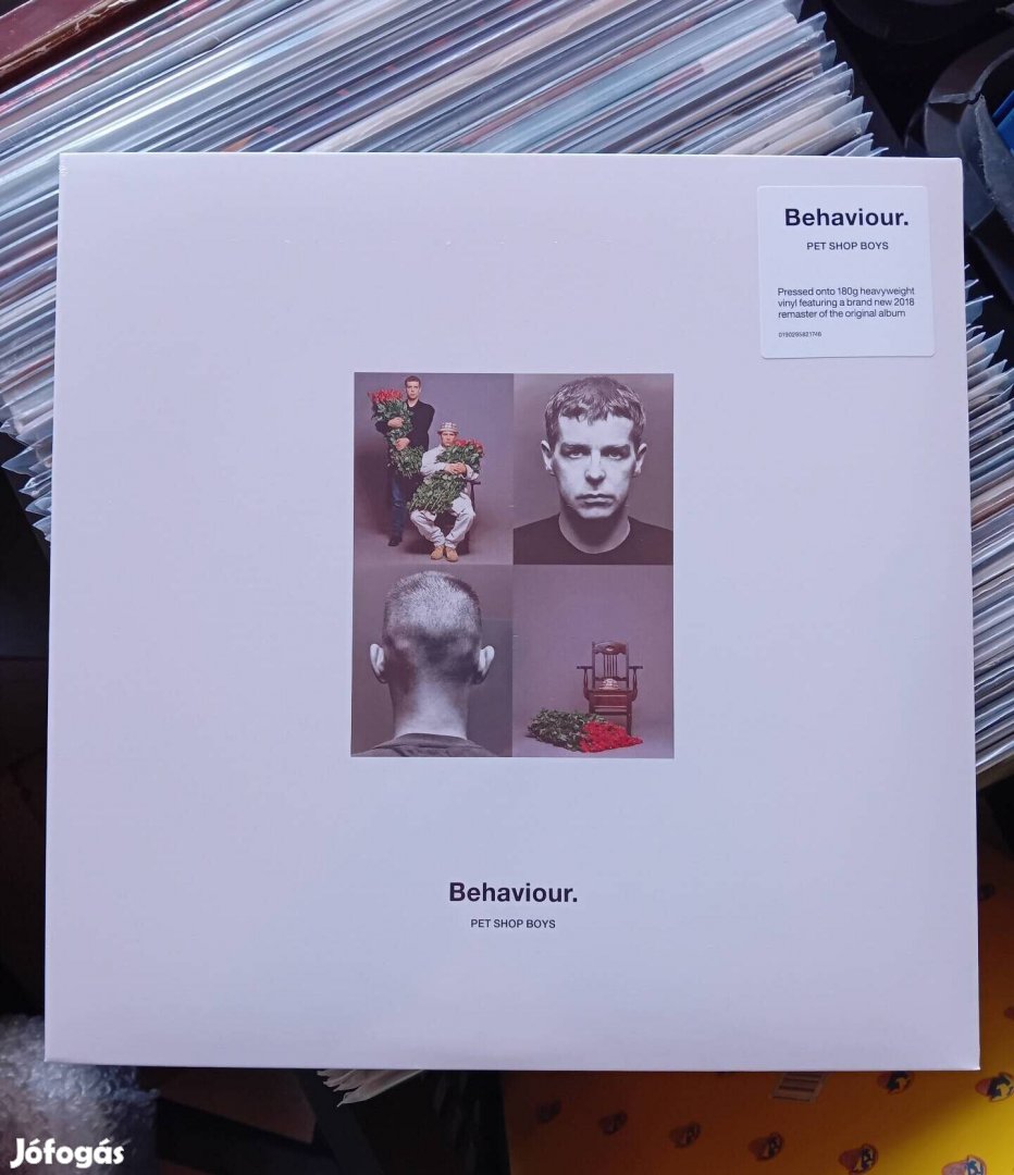 Pet Shop Boys-Behaviour Bakelit lemez bontatlan uj