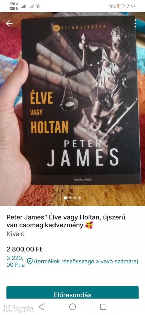 Peter James élve vagy holtan 1xolvasott, hibátlan 