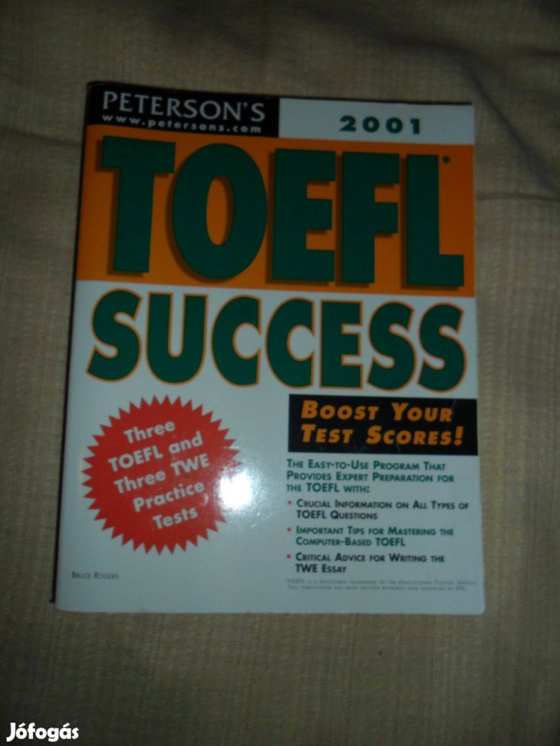 Peterson's TOEFL Success, angol nyelvkönyv (Bruce Rogers)