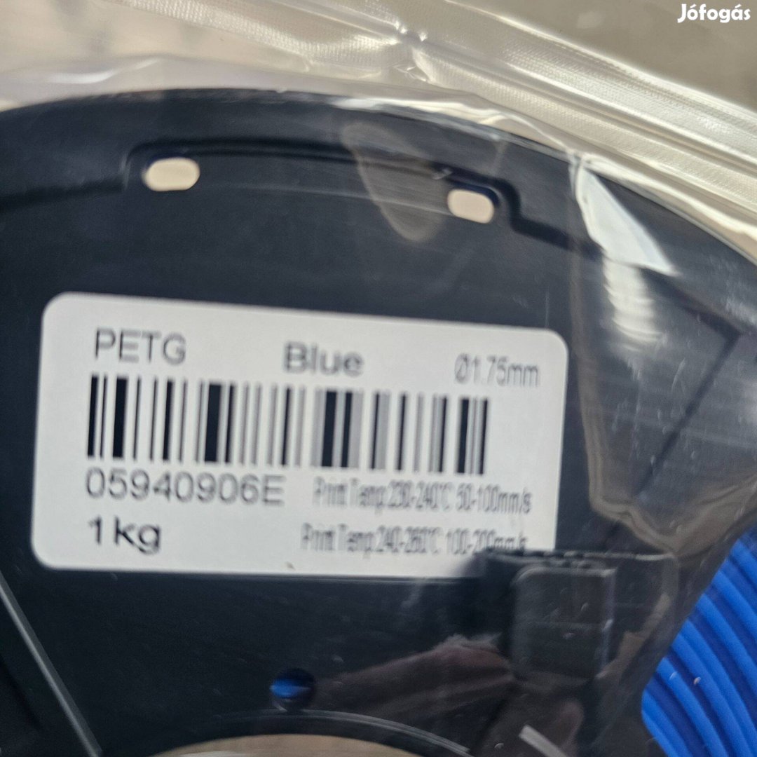 Petg Filament kék 1.75mm új 1kg személyesen átvehetö Budapest Belváro