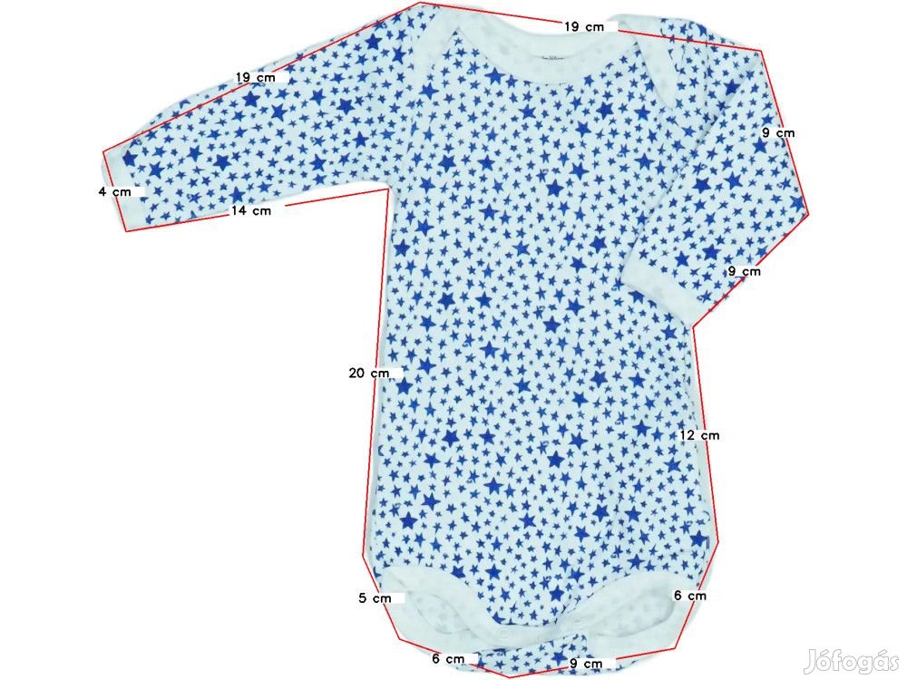 Petit Bateau Használt (újszerű) Fiú Hosszú ujjú body (Méret: 62)