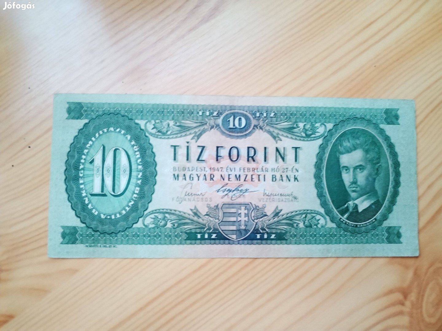 Petőfi 1947-es Papír 10 forintos ritka db