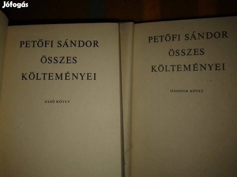 Petőfi Sándor összes költeményei I-II. kötet