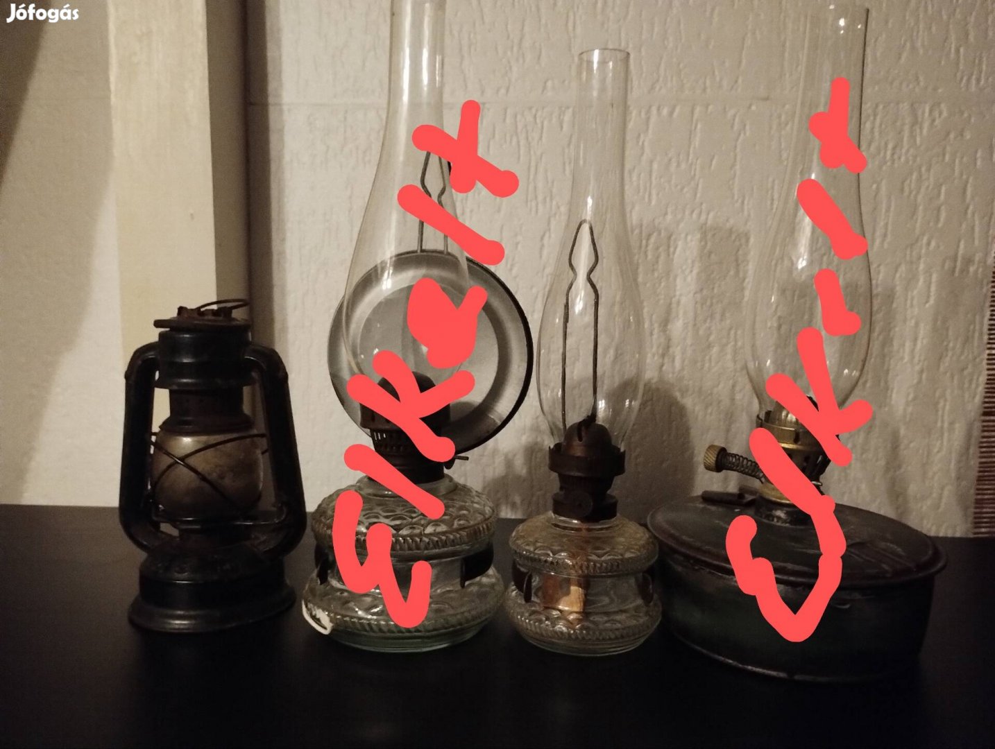 Petróleum lámpák szép állapotban 