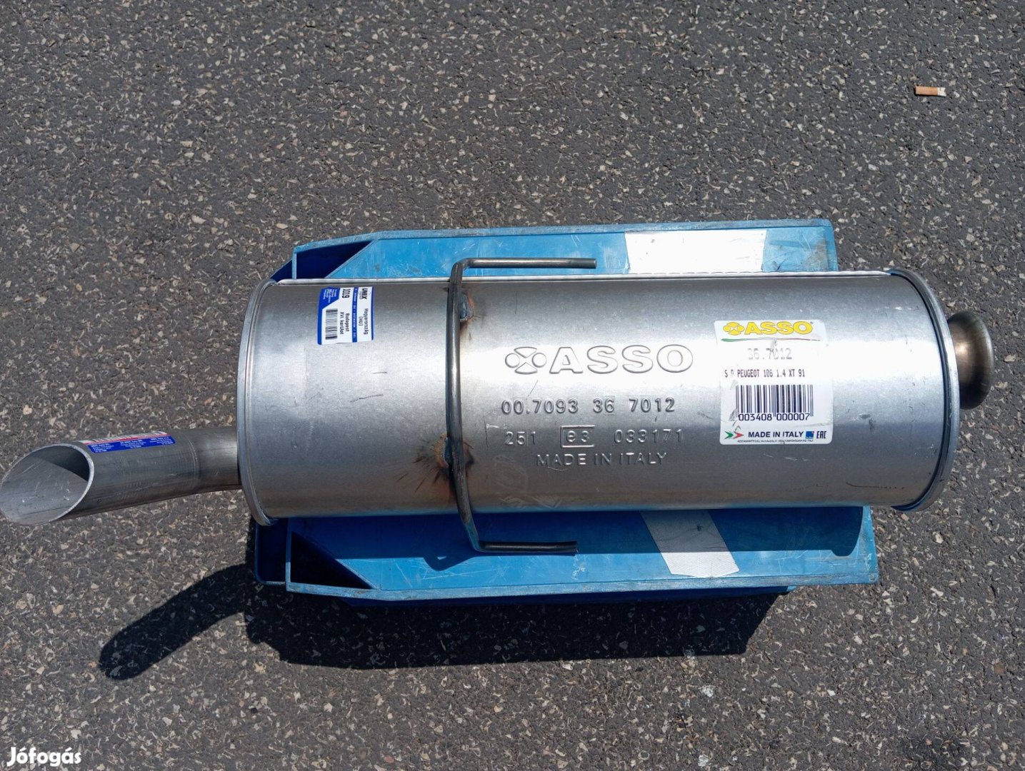 Peugeot 106, Citroen Saxo hátsó kipufogó dob (Új)