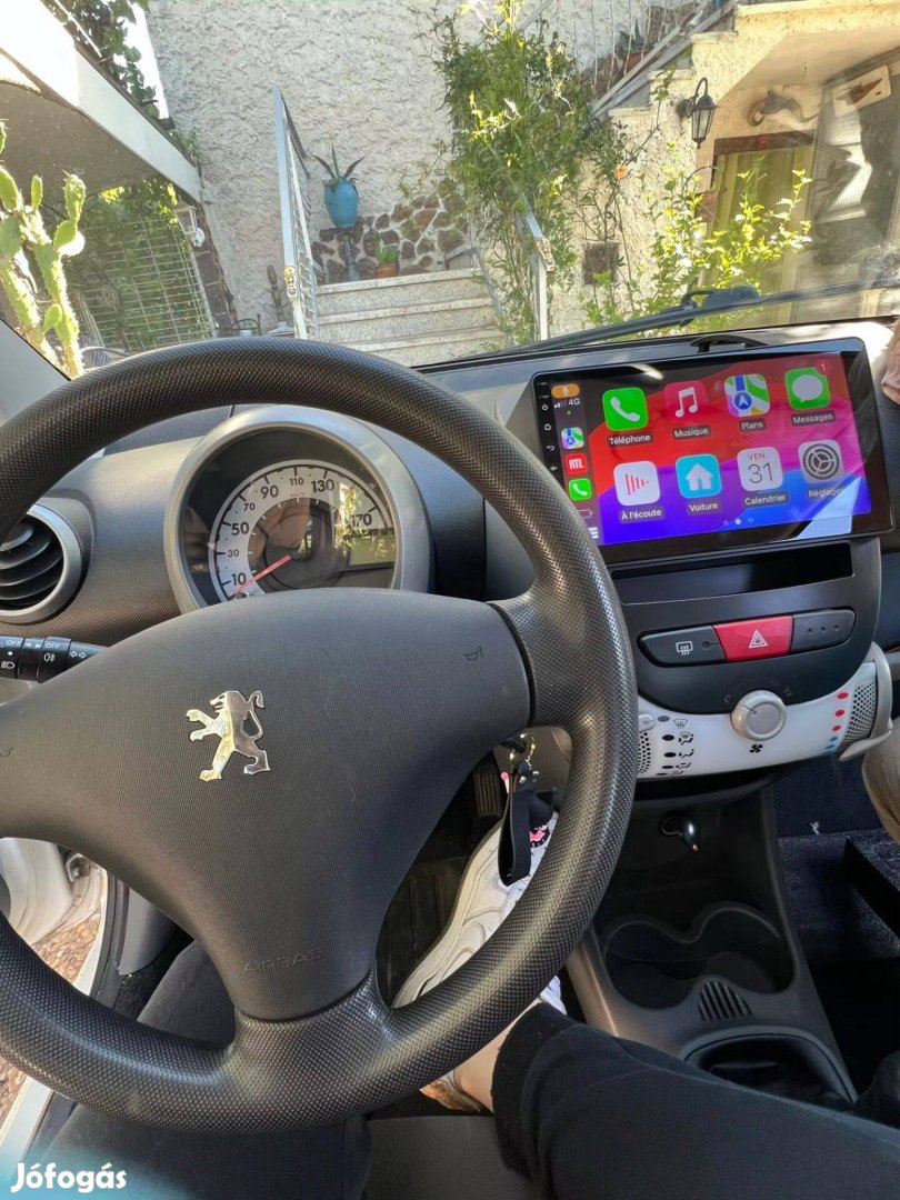 Peugeot 107 Android Rádió 2Din Multimédia Kijelző Navigáció Carplay