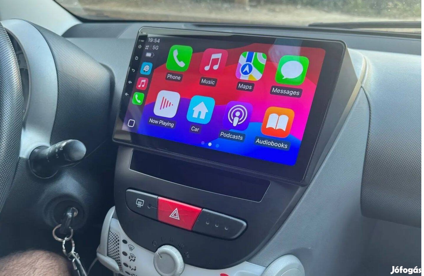 Peugeot 107 Android Rádió 2Din Multimédia Kijelző Navigáció Carplay