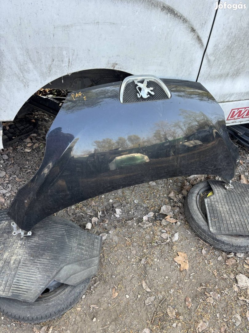 Peugeot 107 motorháztető géptető fekete