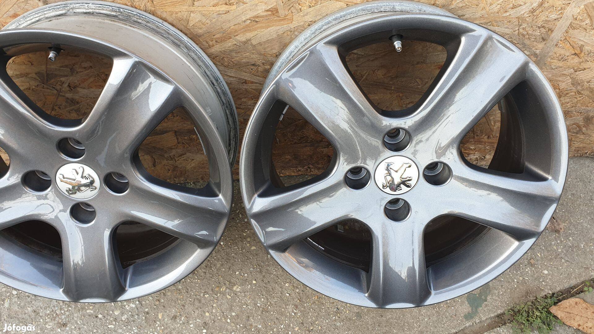 Peugeot 16" col gyári alufelni 4x108, grafit , karcmentes