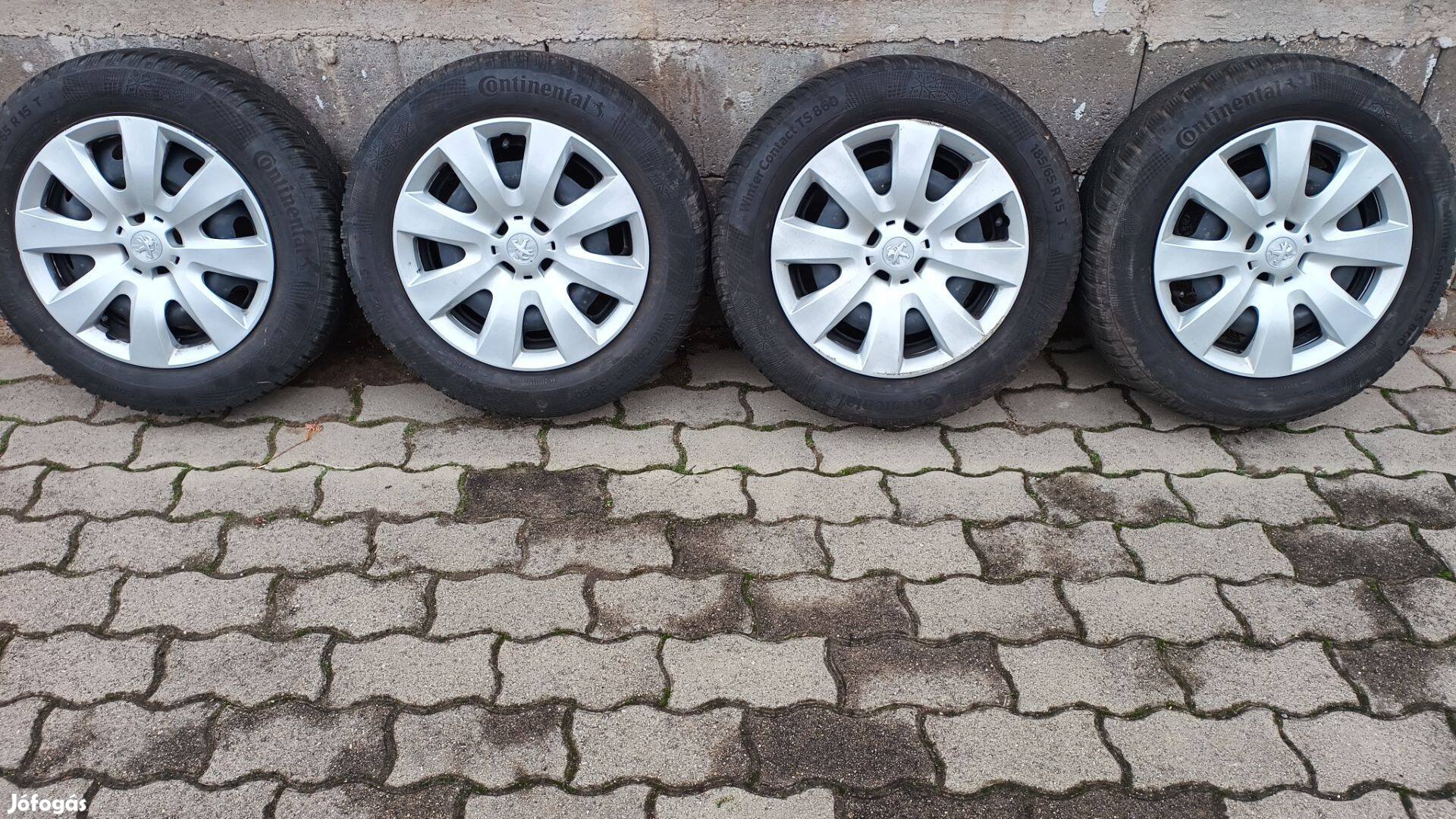 Peugeot 185/65r15 téligumi garnitúra eladó