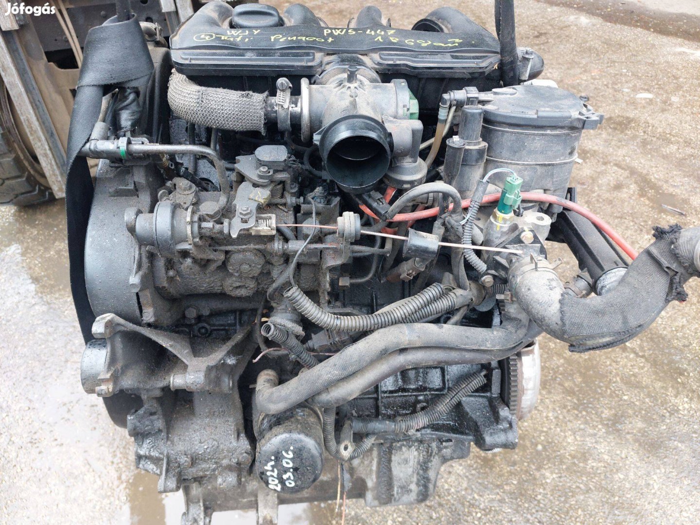 Peugeot 1.9 komplett motor Wjy
