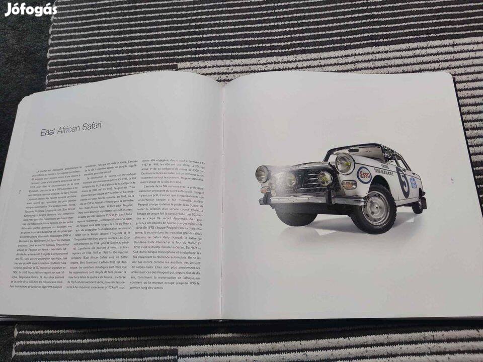 Peugeot 200. évforduló bőrkötésű képes kiadvány, könyv 2010