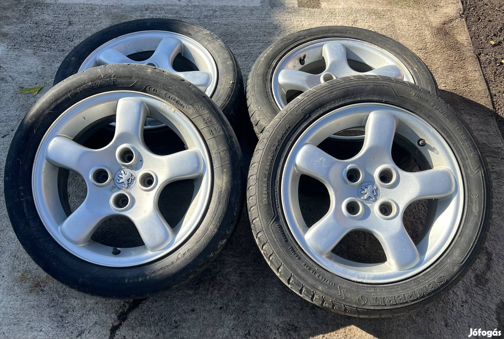 Peugeot 206 15" gyári alufelni garnitúra