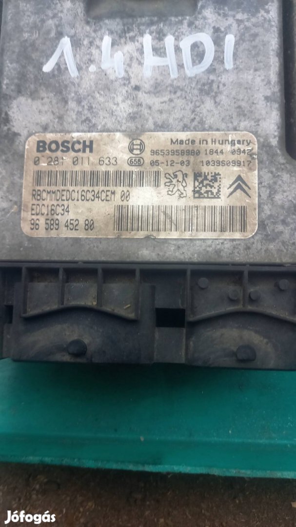 Peugeot 206 1.4 hdi motorvezérlő szett 0 281 011 633