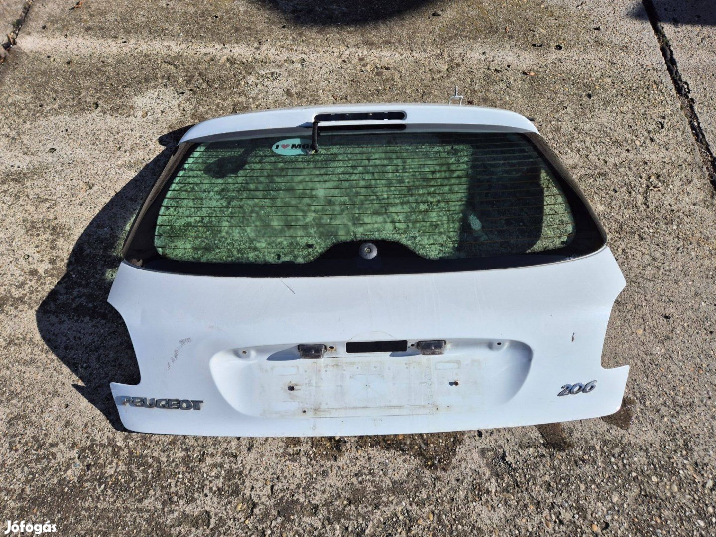 Peugeot 206 3-5 ajtós csomagtér ajtó üveggel