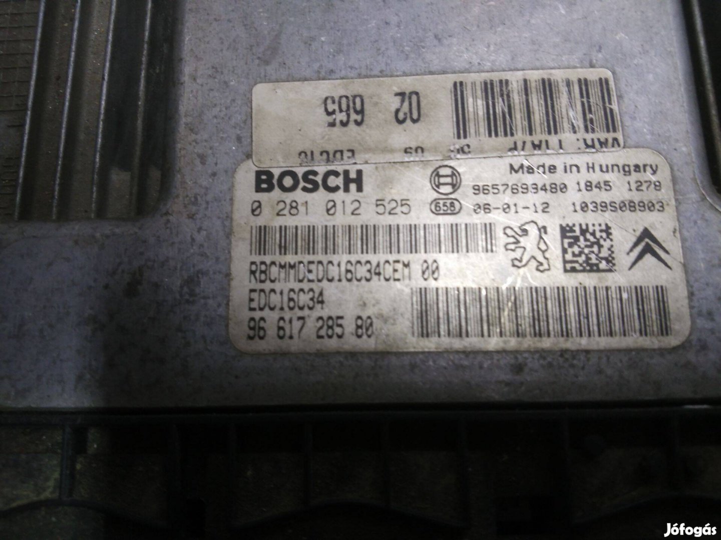 Peugeot 206 ból Vezérlő egység