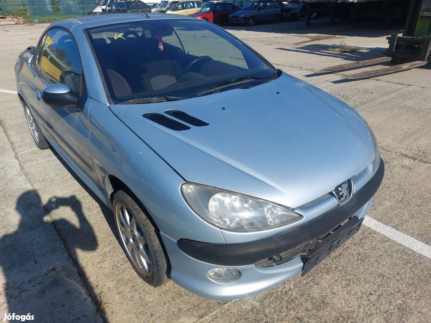 Peugeot 206 cc karosszéria elemei szürke