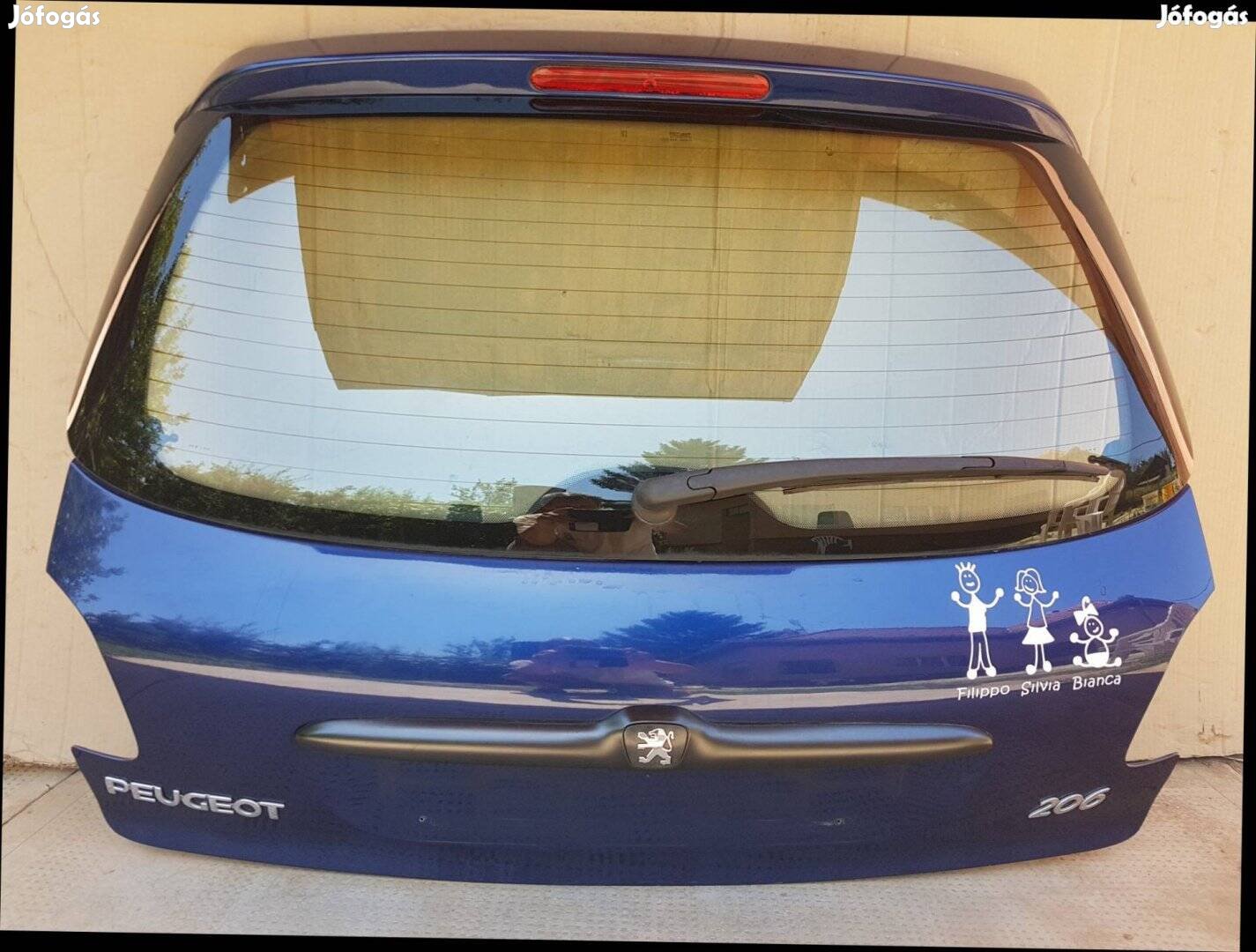 Peugeot 206 csomagtér ajtó szép állapotban, teleszkóp. Olasz!