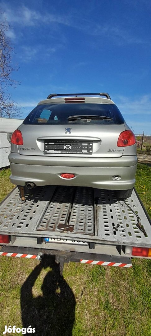 Peugeot 206 hátsó lökhárító jobb bal ajtó Etsc 