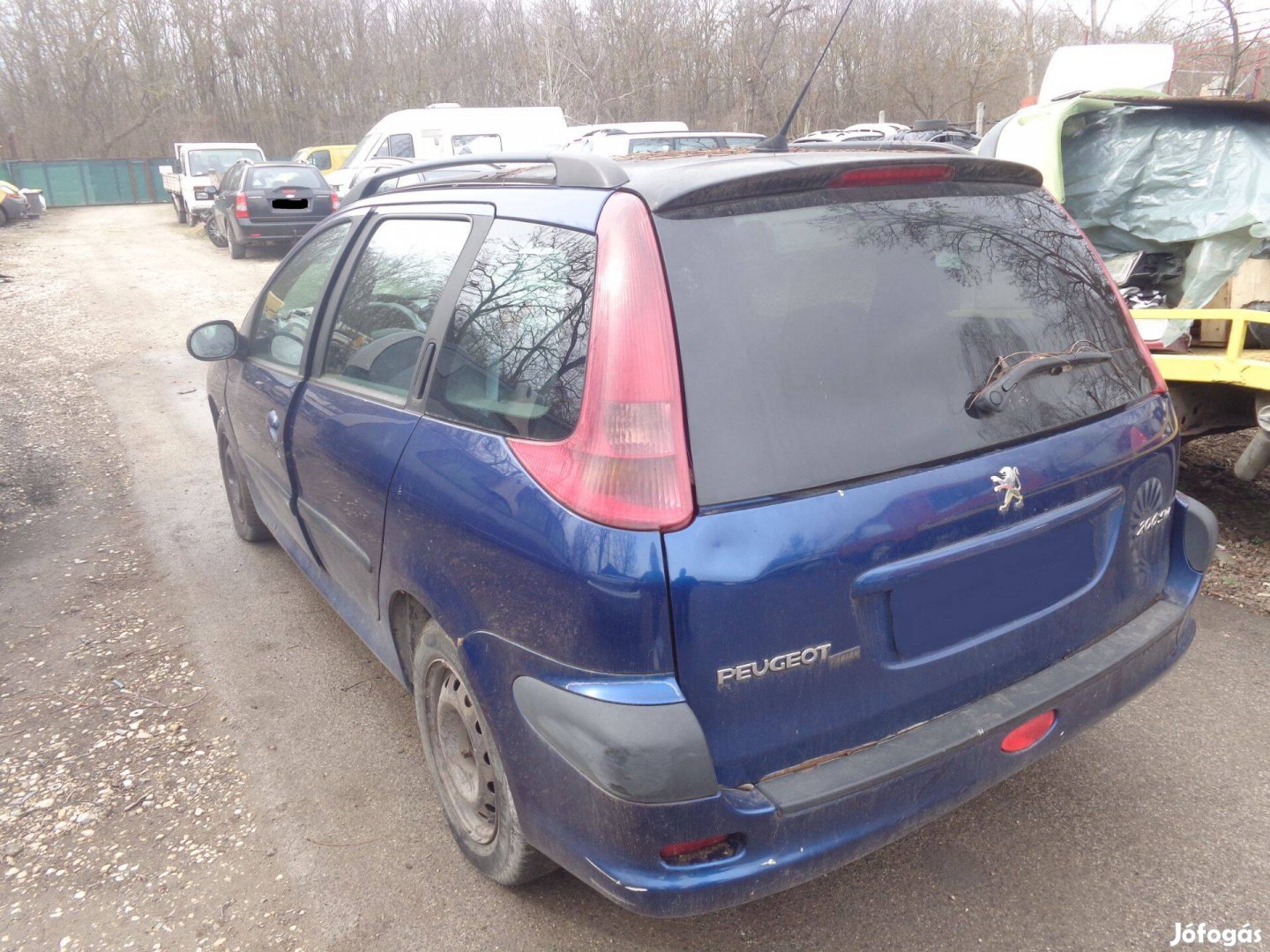 Peugeot 206 kombi bal hátsó ajtó