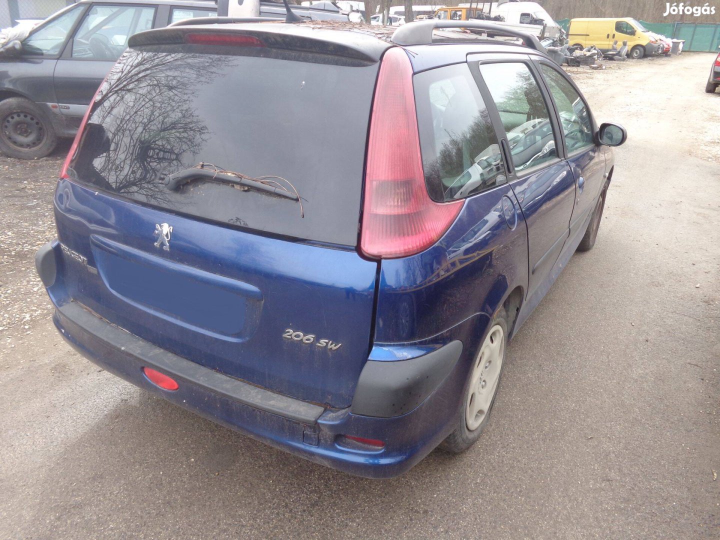 Peugeot 206 kombi hátsó szélvédő