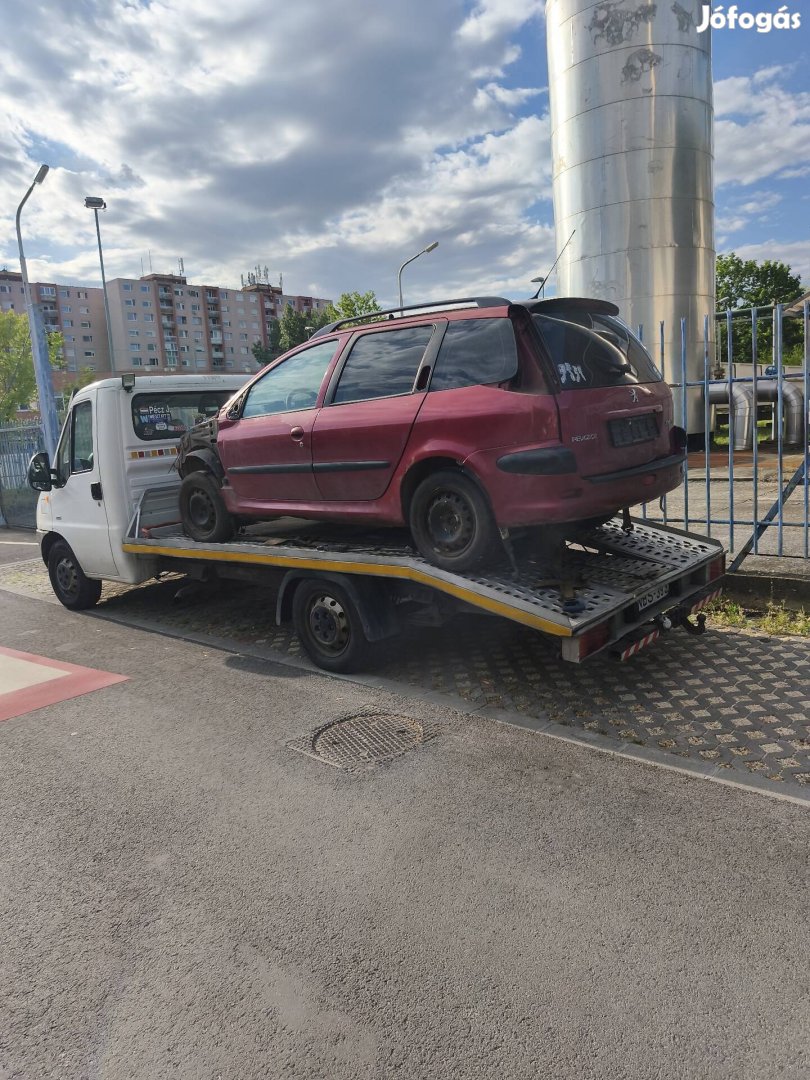 Peugeot 206 sw bal hátsó lámpa 