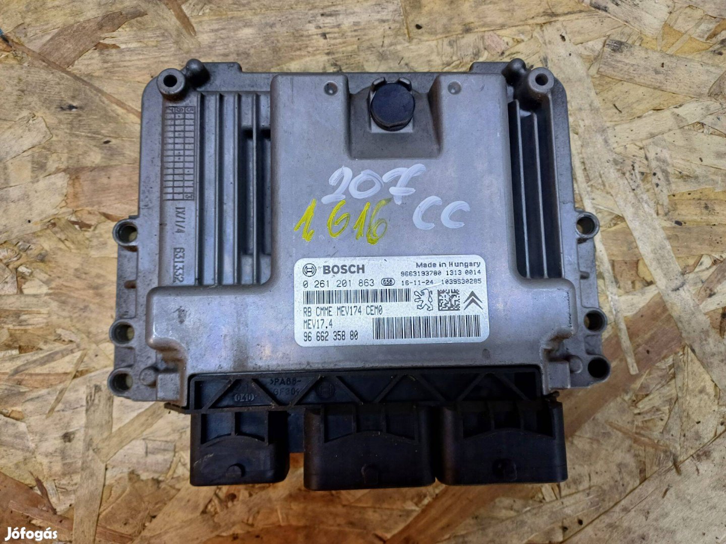 Peugeot 207CC 2007-2013 1.6 16V Benzines Motorvezérlő 9666235880