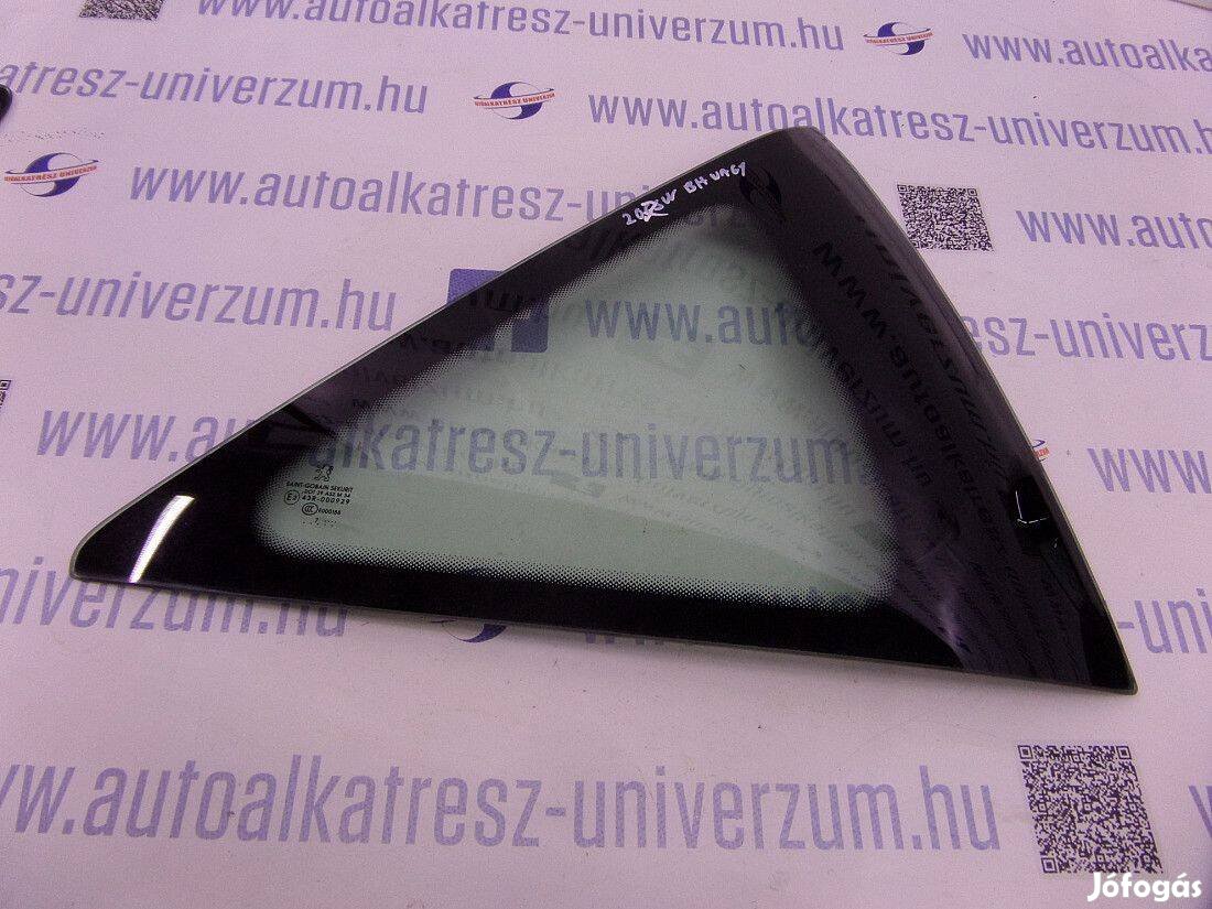 Peugeot 207 Bal hátsó nagy üveg, oldal üveg, bontott