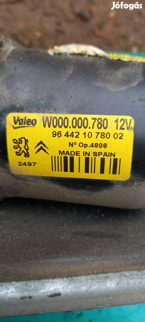 Peugeot 207 ablaktörlő motor szerkezet 